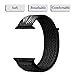 Yunsea Compatible for Apple Watch Band 40mm, Soft Nylon Sport Loop, with Hook and Loop Fastener, Band Compatible for iwatch Series 4 (40mm, N+Black)