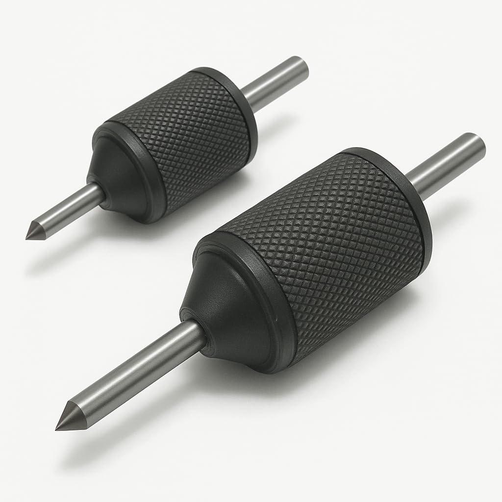 PRAZTECH ® Universal Transfer Centre Aligner Center Punch - Hardened Pin (Set of 2) | Easy Transfer Center Holes accurately | DIY Workshop Garage Hand Tool