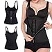 FOMANSH Waist Trainer Cincher Women Corset Tummy Control Shapewear Adjustable Straps Body Slimmer (X-Large) Black