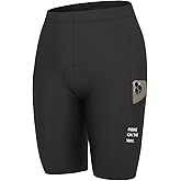 INBIKE Padded Bike Shorts Women Cycling Shorts with Pocket Biking Shorts for Spinning Road Bike MTB Black