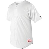 Rawlings Men's Full Button Jersey with Raglan Sleeves
