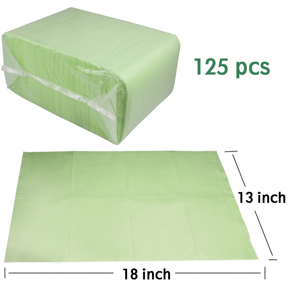 Dental Bibs Disposable 3 Ply Waterproof Patient Bibs Dental Tray Covers, Eyelash Extension Nail Art Tattoo Supplies 13