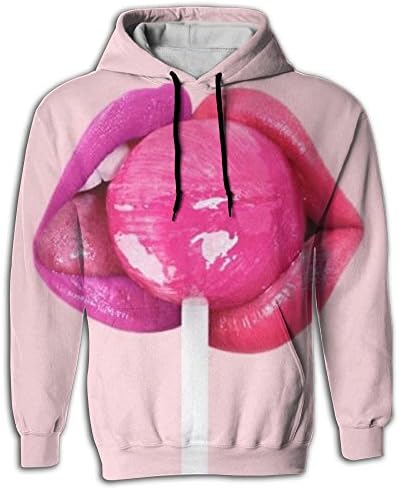 Mens 2018 Retro Lollipop Hoodie 3d Design Hoodies