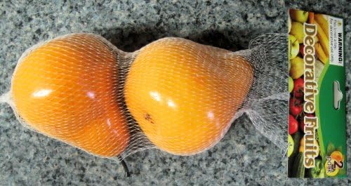 2 Pack Fake Pears Artificial Fruit