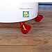 Versatile 4 Pack Red Chicken Water Cups with 1/2 inch PVC Mounting Hardware Poultry Waterer from Quail to Ducks