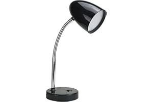 ENERGETIC SMARTER LIGHTING LED Desk Lamp, Flexible Gooseneck with Table lamp, 3.5W 240LM 4000K Cool White Study Lamps for Bedroom and Office, Eye Protection, ETL Listed,Black