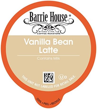Barrie House Vanilla Bean Latte Value Bulk Packed Capsules 80 ct k-cups