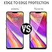 LG G7 ThinQ Screen Protector Full Coverage, 2 Pack Niyattn Tempered Glass Screen Protector for LG G7 ThinQ 5.9 inch with Double Shielding/Bubble Free/Case Friendly, Black