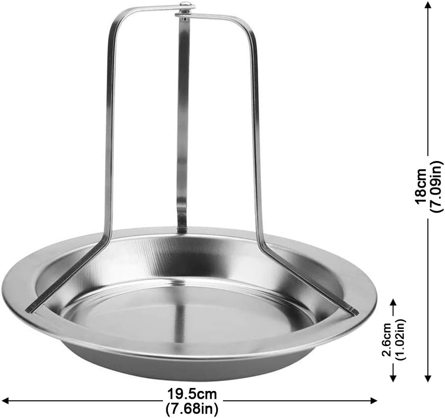 1 Set Stainless Steel Upright Chicken Roaster Rack Beer Can Vertical