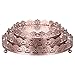 Sophia Metal 3 Piece Serving Tray Set Color: Rose Gold