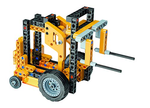 Clementoni Technologic Mechanics Laboratory, Lifting Equipment Assembly Kit, 50 Model Configurations, Ages 8 and Up