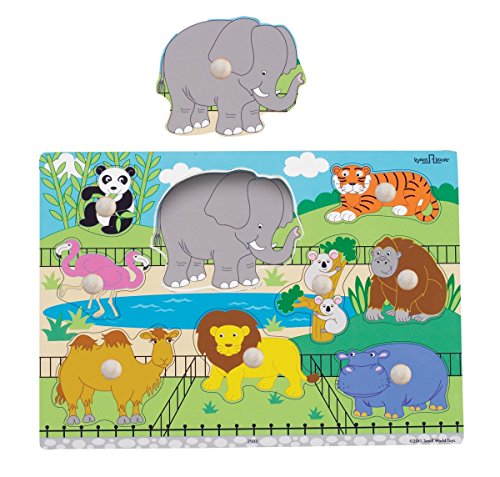 Small World Toys Ryan's Room Wooden Puzzle - Zoo Animals