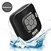 AquaAudio Cubo – Portable Waterproof Bluetooth Speaker with Suction Cup for Showers, Car, etc. - Pairs with All Bluetooth Devices + Siri Compatible - 10 hours Playtime/ Built-in Mic (Black)
