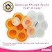 Gotrone Silicone Baby Food Storage - Freezer Tray with Clip-on Lid - Including 2 Free Soft Feeding Spoons Set - Ease Your Life WIth Your Baby - BPA Free, FDA Approved, Latex Free, Dishwasher Safe a