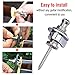 Alomejor Guitar Strap Locks Pcs Durable Bass Strap Lock Buttons Black Silver for Thick Electric Guitar Shoulder Strap(Silver)thumb 4