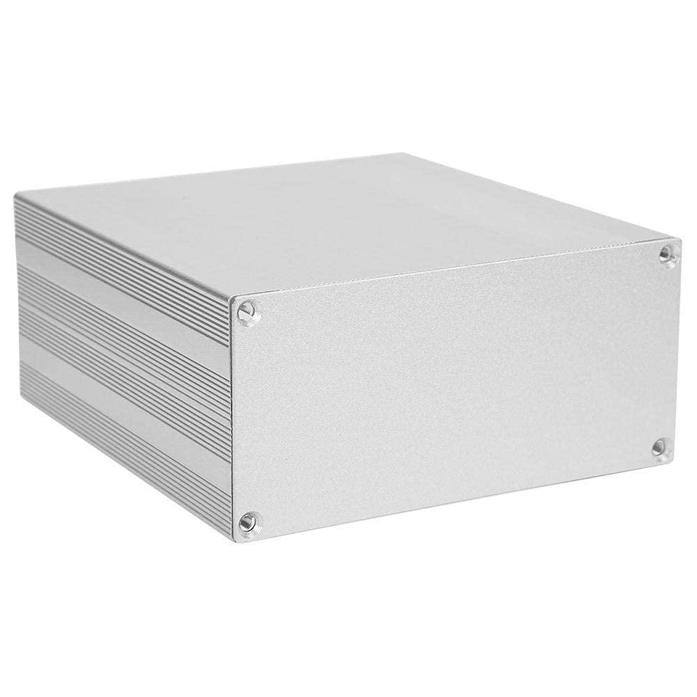 Aluminum Enclosure Case 68x145x150mm Silver Project Box Shell for DIY HIFI Amplifier or GPS Device