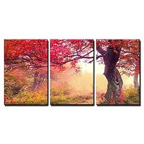 BRAND_NAMEAutumn Trees Landscape x3 Panels