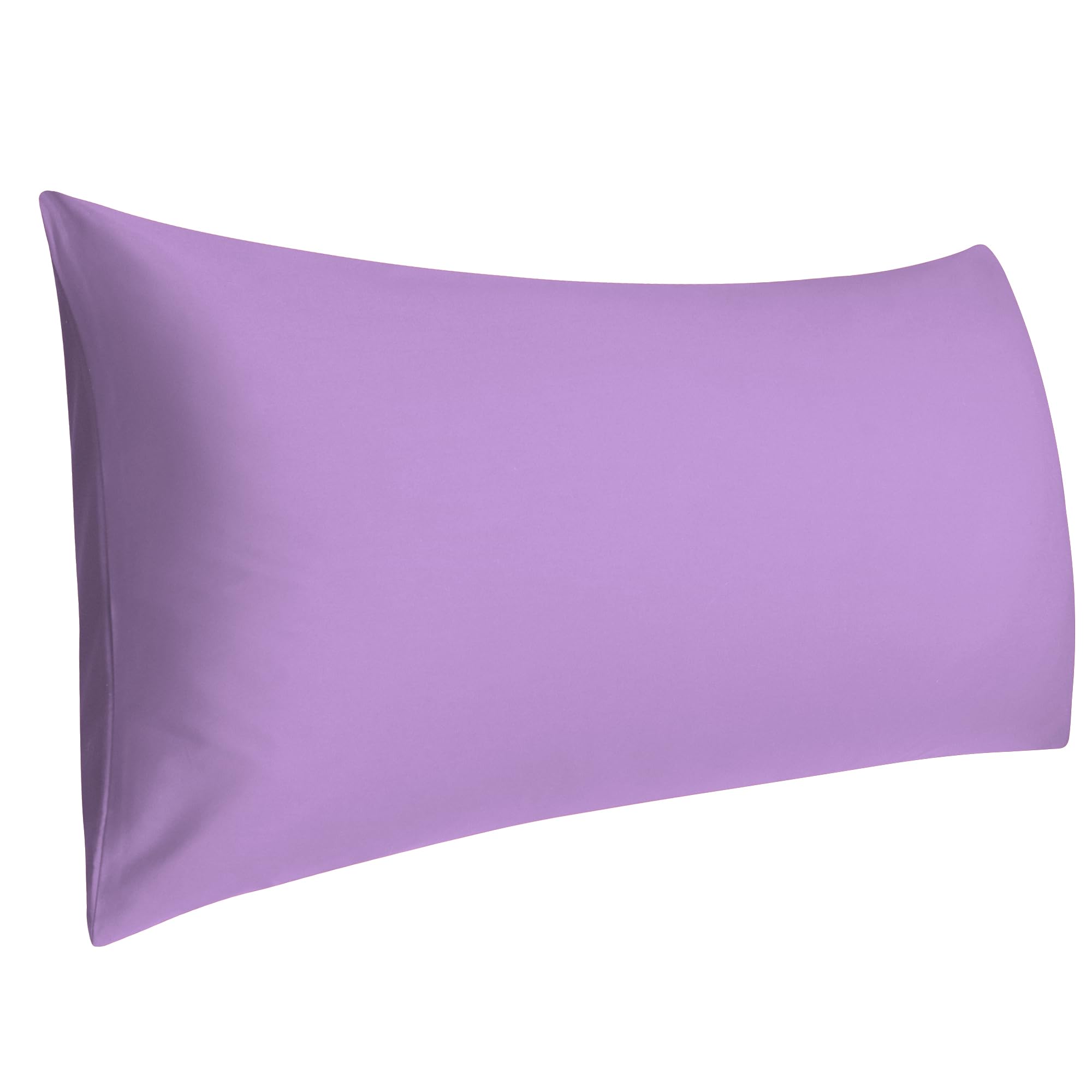 sourcing map Cotton 4ft Body Pillow Cover, Long Bolster Pillowcase - Envelope Closure - Pregnancy Body Support Cushion - Lilac