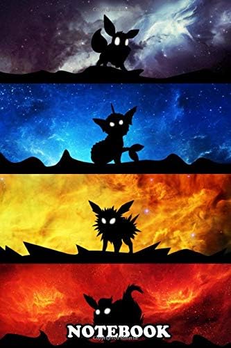 Notebook: Pokemon Eevee Evolutions , Journal for Writing, College Ruled Size 6" x 9", 110 Pages