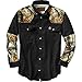 Legendary Whitetails Gods Country Camo Camp Shirt Black Large
