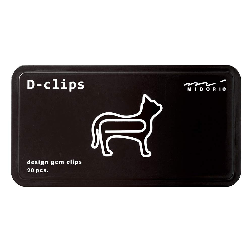 Designphil Cats Paper Clips, Steel, Black, 1.5 inches, 20 Pack
