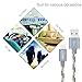 LOVRI 3Pack 3FT 6FT 10FT Nylon Braided Tangle Free Lightning Charging Cable Cord with Aluminum Heads for iPhone 6/6s/6 Plus/6s Plus/5/5c/5s/SE, iPad Mini Air iPod Nano Touch (gold & gray)