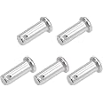 Hinge Pins Uxcell 4Pcs Single Hole Clevis Pins 8mm 10mm Dia Flat