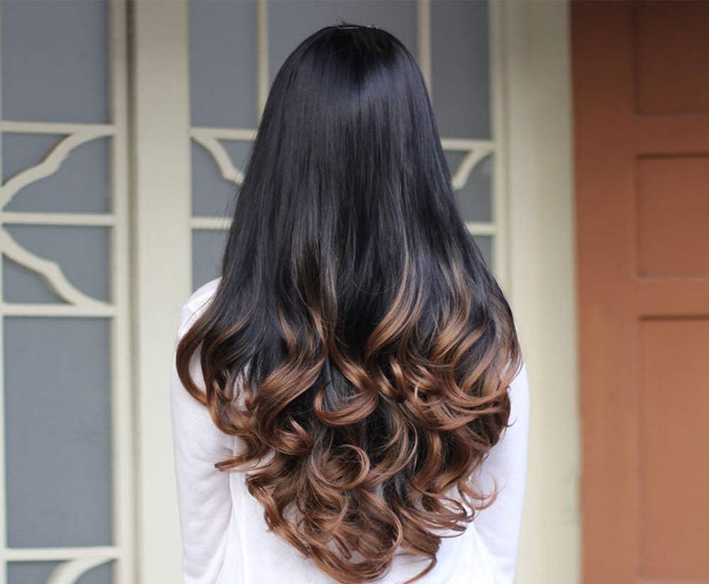 Beike Synthetic Blonde Brown Root Lace Front Wig 18 Inch