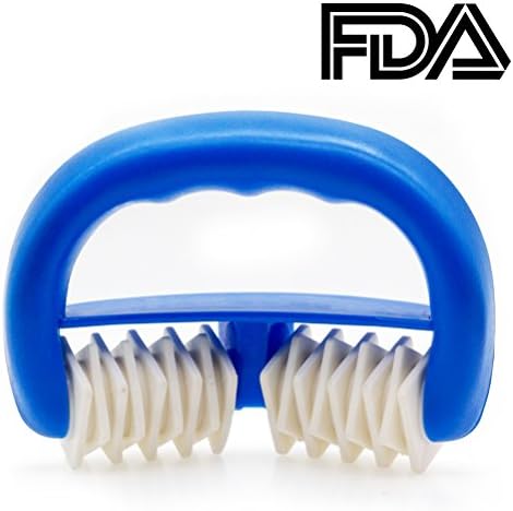 SBDX Anti-Cellulite Massager Body Roller Brush- Wet or Dry Use,Great Fascia and Cellulite Blaster Sports Massage Tool for Releasing(blue)