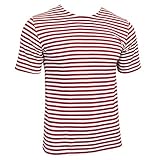 Epic Militaria Genuine Russian Special Forces OMAN TELNYASHKA T-Shirt - Red Striped MVD Short Sleeved Top (40
