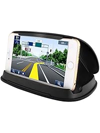 Cell Phone Holder for Car, Car Phone Mounts for iPhone 7 Plus, Dashboard GPS Holder Mounting in Vehicle for Samsung Galaxy S8, and other 3-6.8 Inch Universal Smartphones and GPS - Black