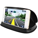 Cell Phone Holder for Car, NonSlip Dashboard GPS Mounts in Vehicle for iPhone Samsung LG Nexus Motorola Garmin Nuvi TomTom and other 3-6.8 Inch Universal Smartphones and GPS Navigation System-Black