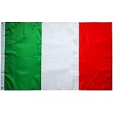 Italian Flag Italy Flag 3x5 FT - Double Stitched Sewn Stripes Outdoors Indoors Bandiera italiana 210D Heavy Duty Oxford With Brass Grommmets