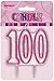 Unique Party 34435 - Glitz Pink 100th Birthday Candle