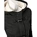 Susanny Womens Winter Fashion Outdoor Warm Wool Blended Classic Pea Coat Jacket Black Medium