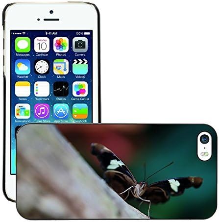 GoGoMobile Slim Protector Hard Shell Cover Case // M00123637 Butterfly Black Fly Insect // Apple iPhone 5 5S 5G