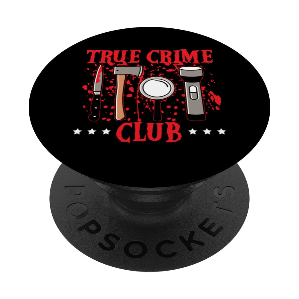 True Crime Club Mystery Podcast True Crime Documentary PopSockets Swappable PopGrip