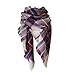 Large Tartan Fashion Women Scarf Lovely Best Gift Warm Plaid Blanket Scarf Wrap Shawl (pink)