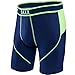 SAXX Kinetic 7'' Boxer Brief, L, Navy/Green