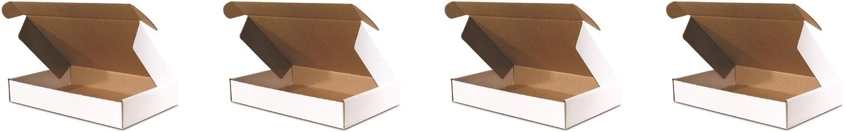 The Packaging Wholesalers 9 x 6-1/4 x 2 Inches Front Lock Deluxe Literature Mailer, 50-Count (BSMFL962) (Fоur Paсk, White)