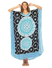 SHU-SHI - Vestido largo para mujer con estampado de mandala