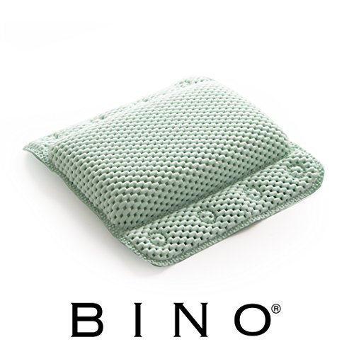 image for BINO Non-Slip Cushioned Bath Pillow With Suction Cups, Mint Green - Sp