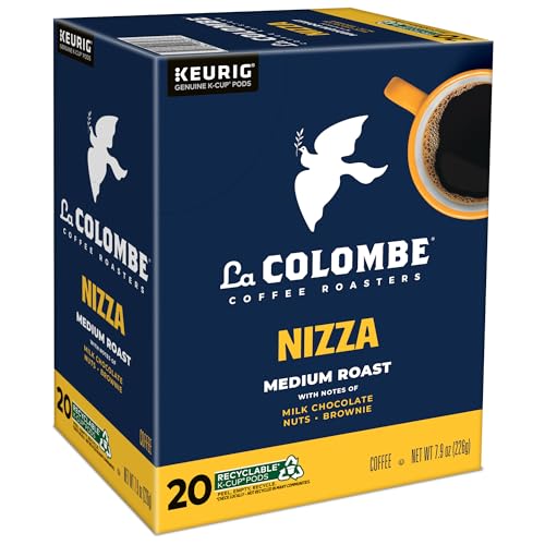 LA COLOMBE® COFFEE ROASTERS NIZZA MEDIUM ROAST COFFEE, SINGLE SERVE KEURIG® K-CUP® PODS, 20 COUNT BOX