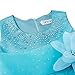 FEESHOW Baby Girls Rhinestone Organza Flower Christening Baptism Party Dress Blue 18-24 Months