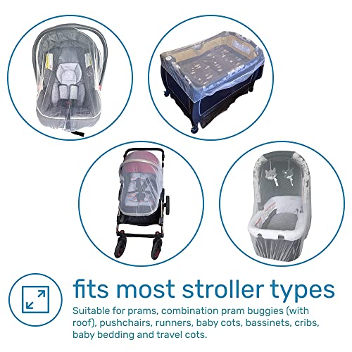 Enovoe Durable Baby Stroller Mosquito Net for Crib Perfect Bug Net