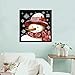 HaiMay 4 Pack DIY 5D Diamond Painting Kits Full Drill Rhinestone Diamond Paintings Pictures New Style Blackboard Painting,Santa Claus and Snowman(10 x 10 inch)