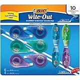 BIC Wite-Out Correction Tape, Variety Pack, 6 EZ