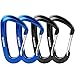 KAMOTA Carabiners, 2 Pack 12KN Aluminium Wiregate Carabiners for Hammocks Clipping On Camping Accessories Keychains and More