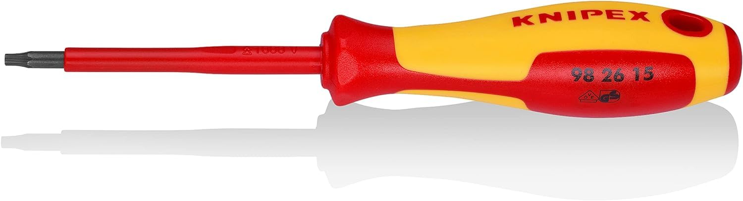 KNIPEX Screwdrivers for Torx Screws Insulating Multi-Component Handle, VDE-Tested 185 mm, 98 26 15