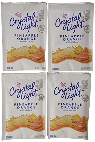 Crystal Light (Makes 2-Gallons) Pineapple Orange Drink Mix, 1.7-Ounce Packages (Pack of 4)